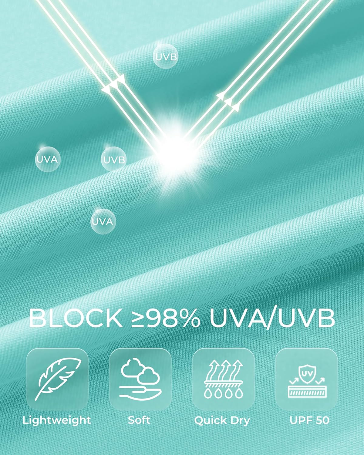 Boladeci Men's UPF 50+ Sun Shirts 1/4 Zip Long Sleeve SPF UV Protection Lightweight Quick Dry Quarter Zip Golf Shirts - Image 5