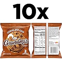 Vista 2 de Grandma's Galletas grandes, chispas de chocolate, (paquete de 10)