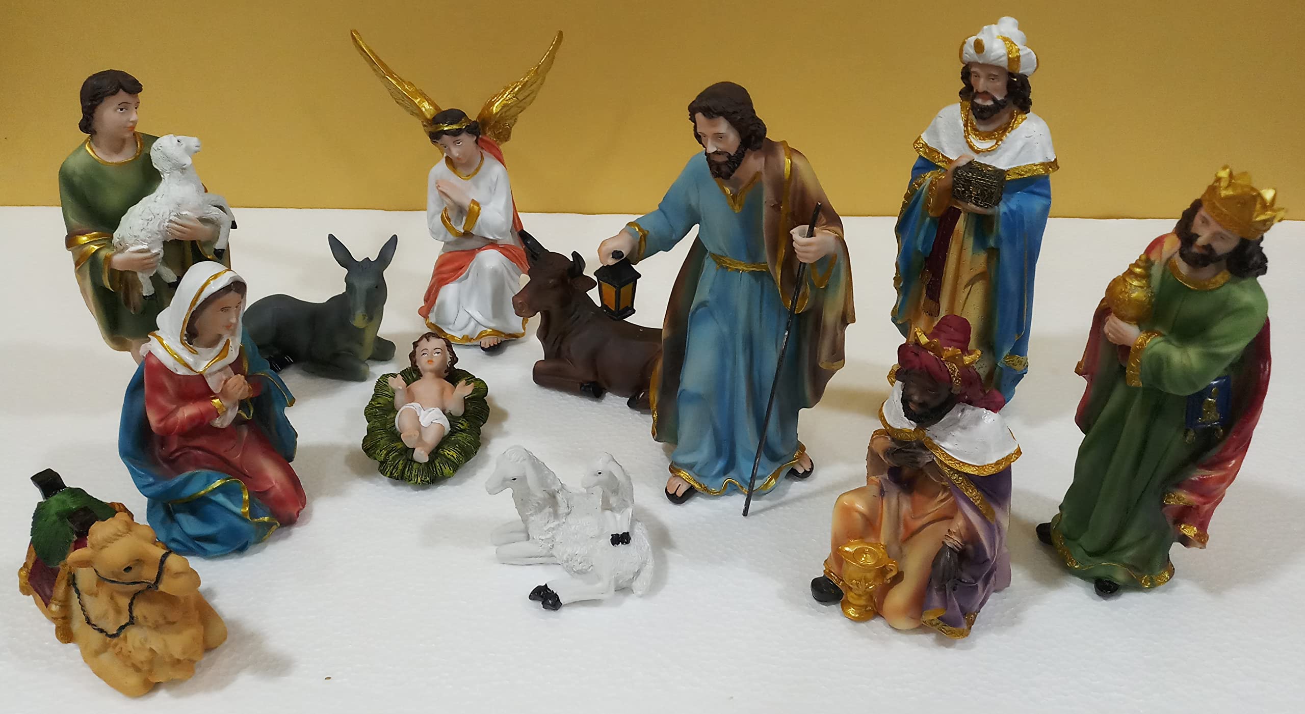 Buy Christmas Nativity Set / Crib Set 8 inches (12 pcs) Baby Jesus