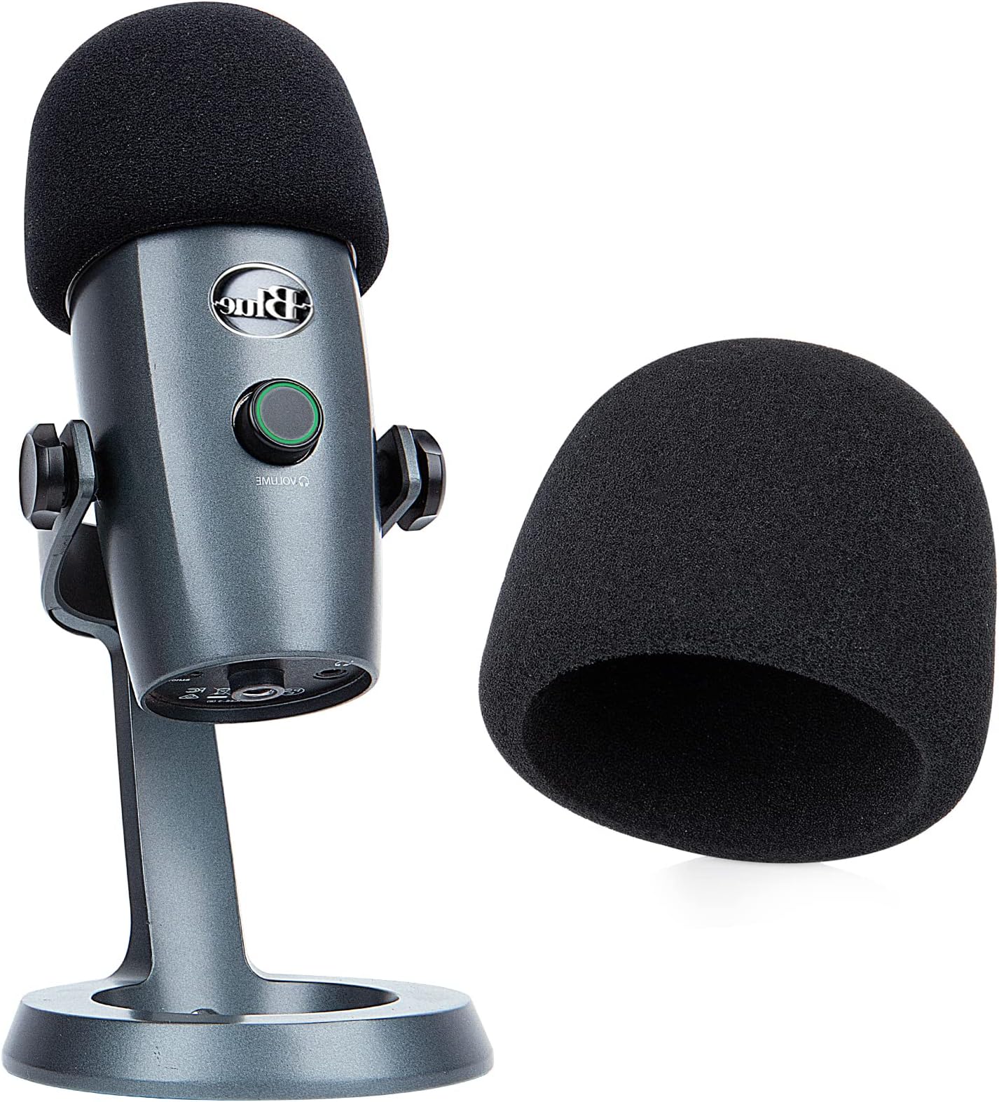 Yeti Nano Microphone Foam Windscreen - Mic Wind Cover Pop Filter Foam Cover, Professional Customized for Blue Yeti Nano, The Thicker Blue Yeti Nano Pop Filter is a Good Option.