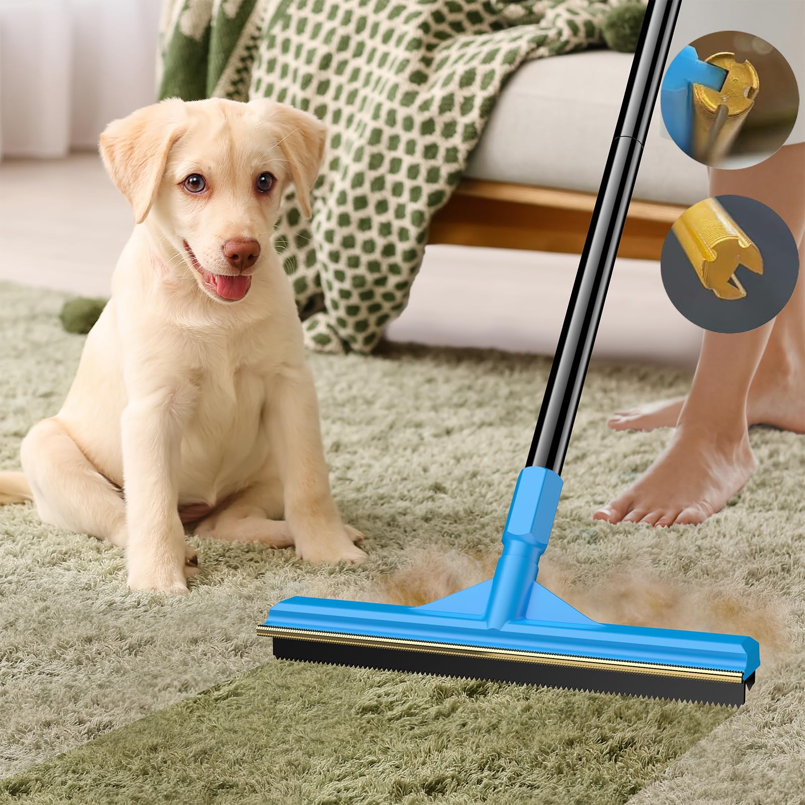Carpet Brush For Pet Hair Sunally Rubber Broom Pet Hair Remover