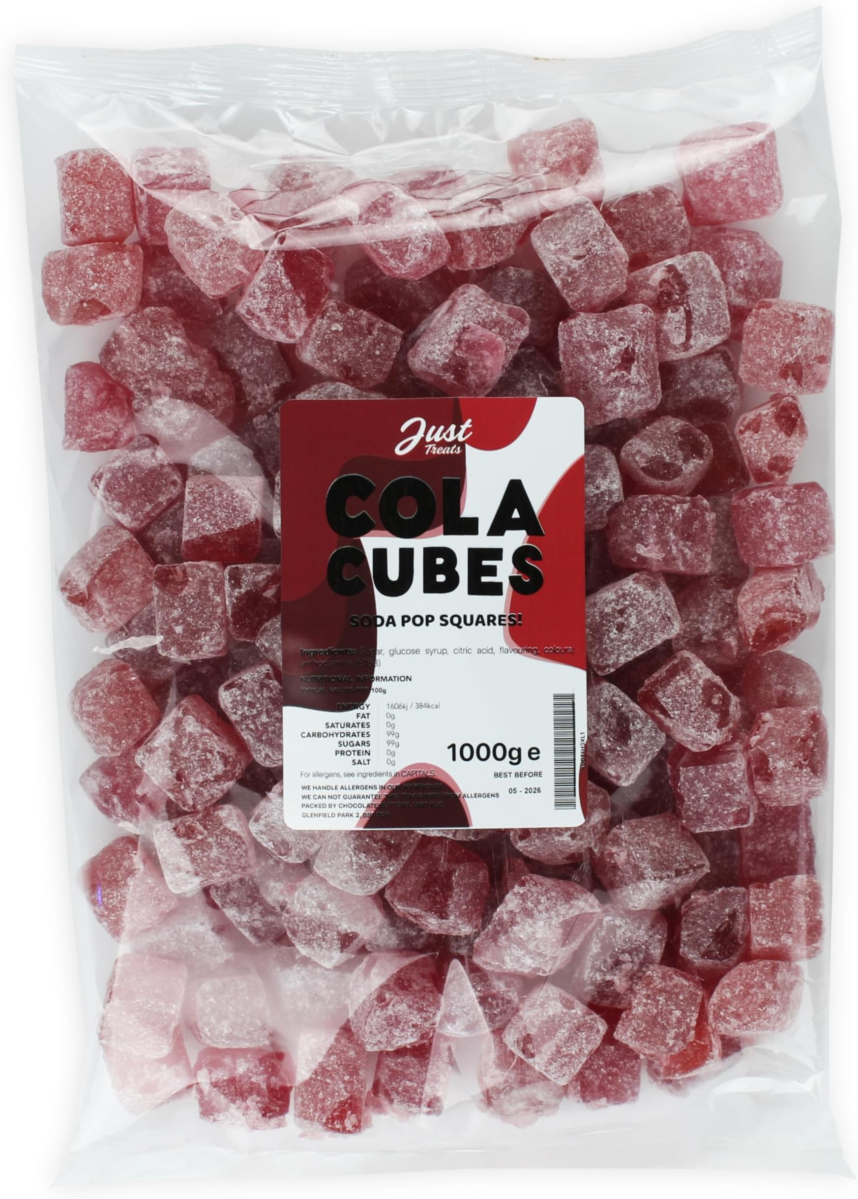 Just Treats Cola Cubes 1kg Party Bag