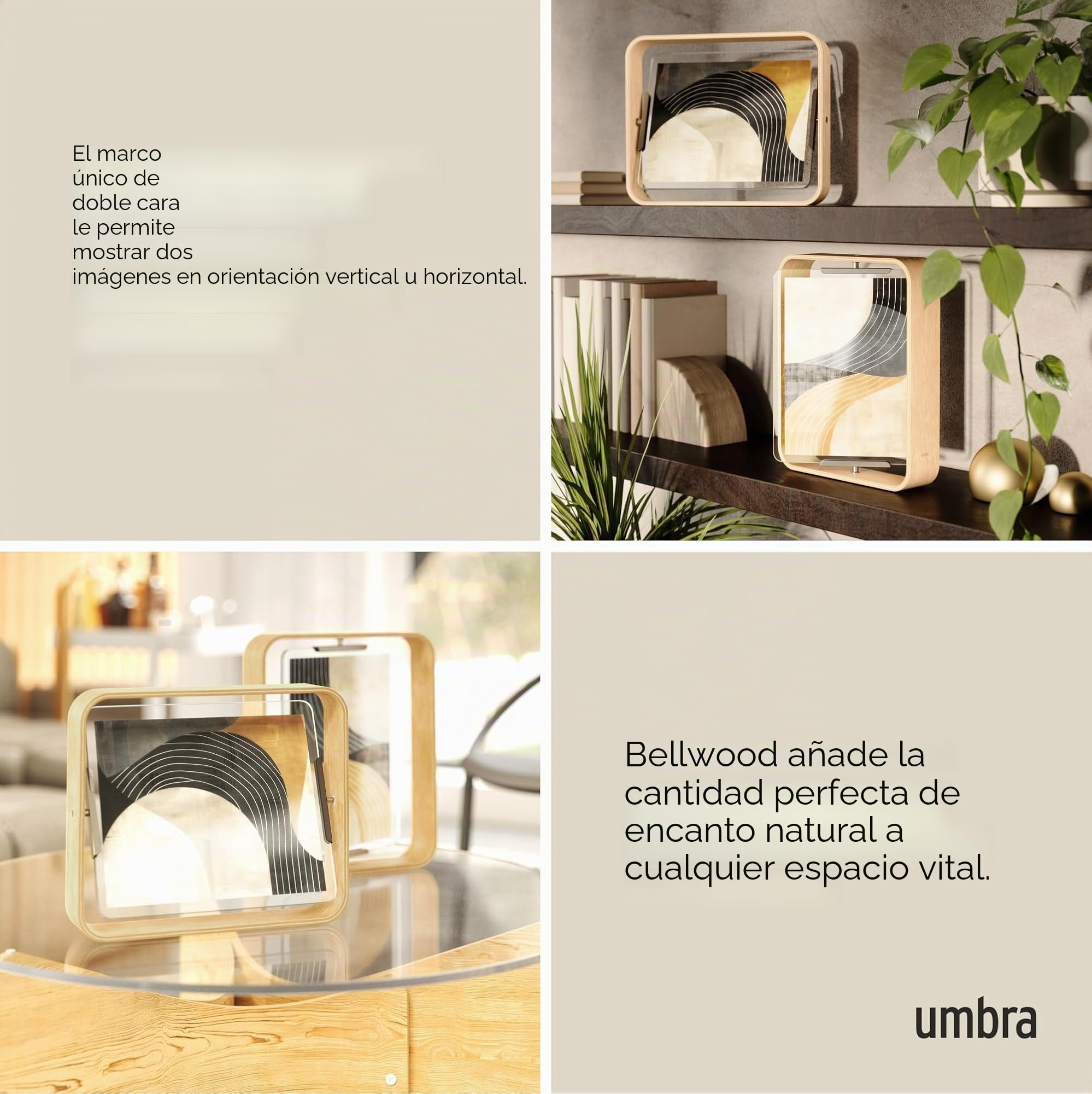 Umbra Bellwood Marco de Fotos, 20x25 cm, Natural