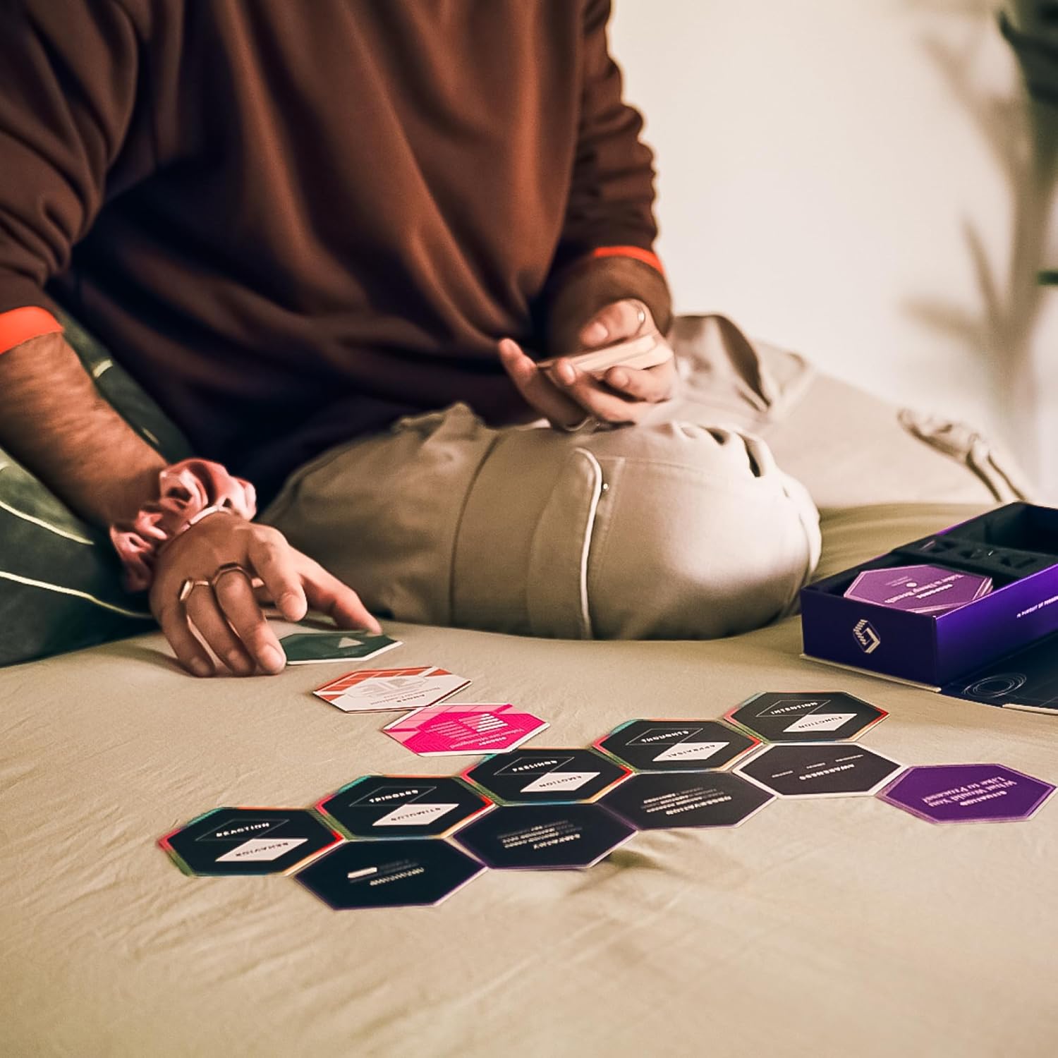 CATHARSIS Catharsis Method - Emotional Intelligence Solitaire & CBT Practice for Introspective Adults, Teens, Friends, & Couples - Therapy Cards for Personal Development, Ages 15+, 1-2 Players