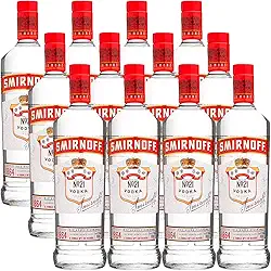 Vodka Destilada Smirnoff 998ml 12 Unidades