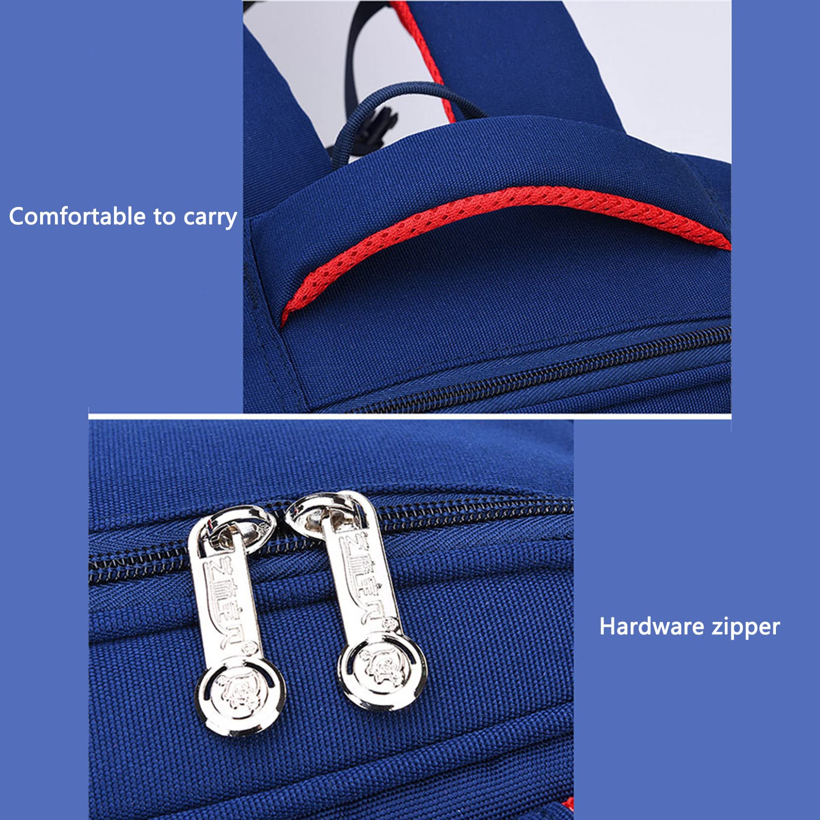 ZALTAS Grundschulkinder Rucksack Grundschule Daypack Outdoor -Gepäckbuch für Teenager blue-L