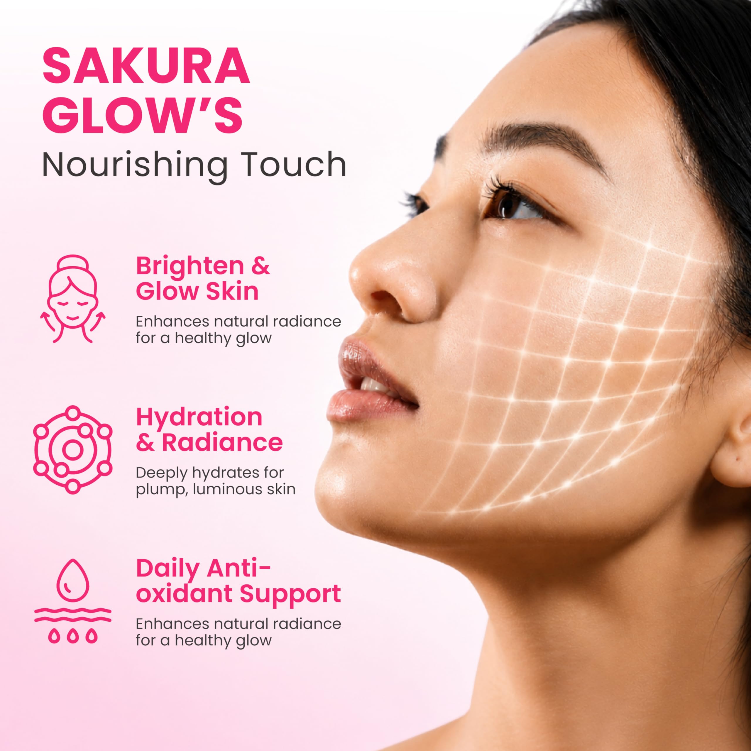 Japanese Sakura Glowing Skin Collagen Beauty Drink-1.69 fl oz x30 — Amazon image 5