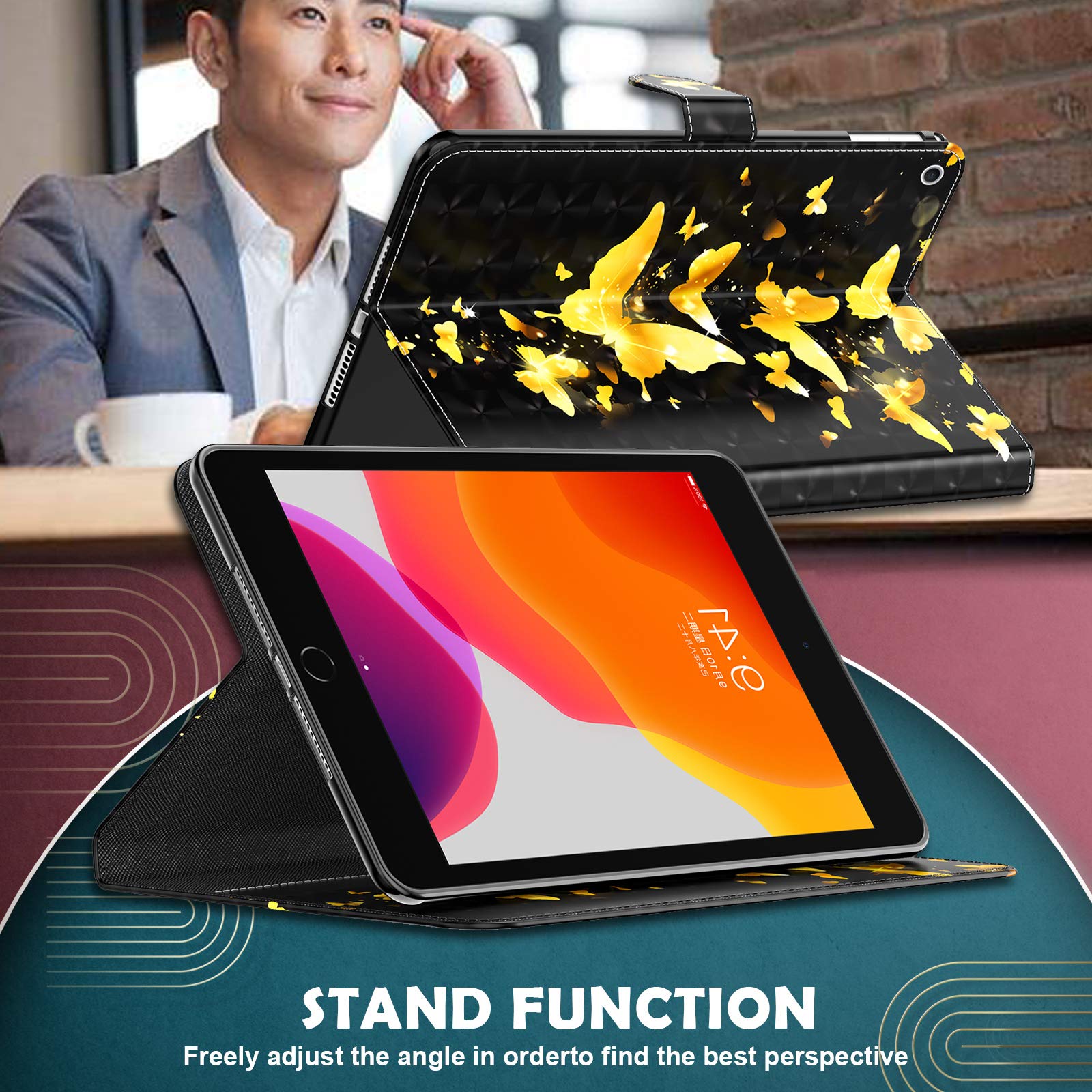 Custodia tablet per Huawei MediaPad T5 10 Custodia pieghevole da 10,1 pollici di alta qualà + tastiera Bluetooth portatile + penna  7