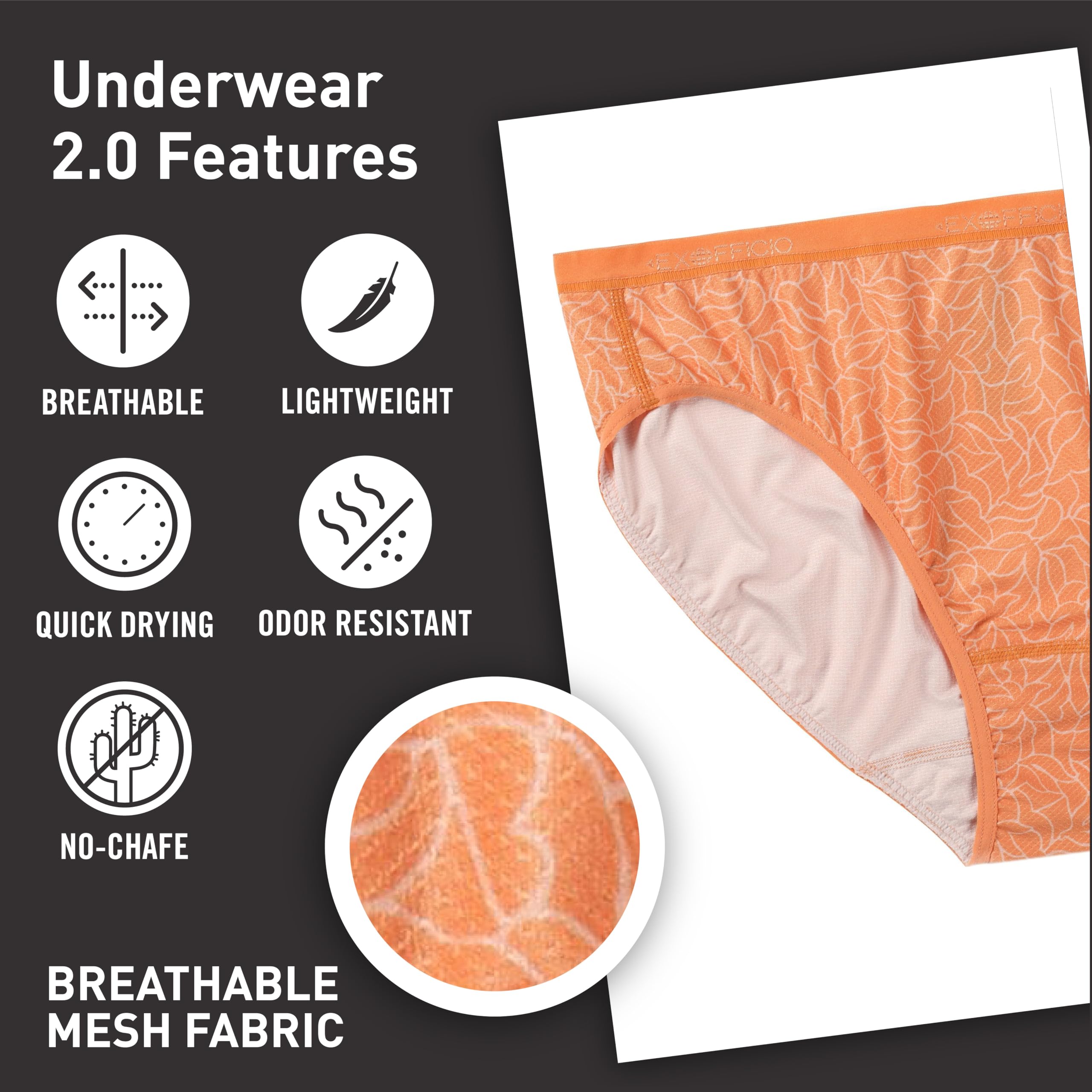 ExOfficio Give-n-Go 2.0 - Slip Bikini 2 Pezzi Biancheria Intima Stile Bikini Donna