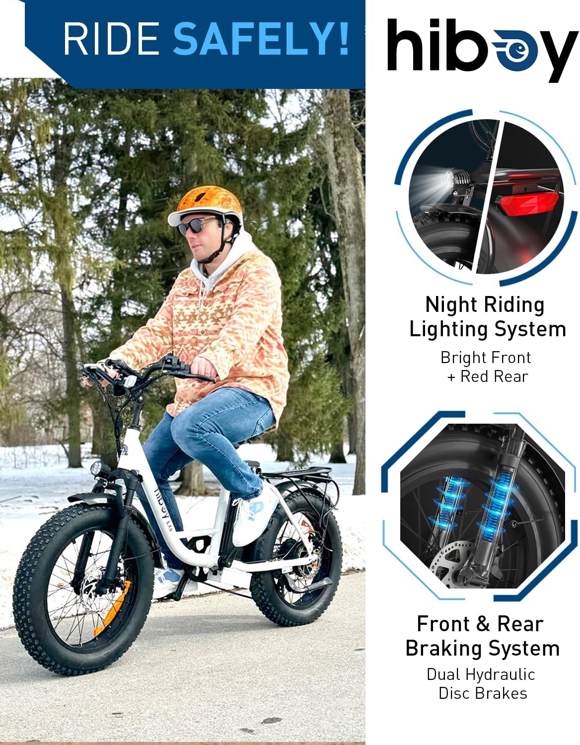 Hiboy P6/EX6/EX9 Electric Bike for Adults – 25-28MPH, 40-62 Mile Range, 500-750W Motor, 48V Removable Battery, Shimano 7-Speed, Hydraulic Brakes, UL Certified Hiboy P6/EX6/EX9 Electric Bike for Adults – 25-28MPH, 40-62 Mile Range, 500-750W Motor, 48V Removable Battery, Shimano 7-Speed, Hydraulic Brakes, UL Certified