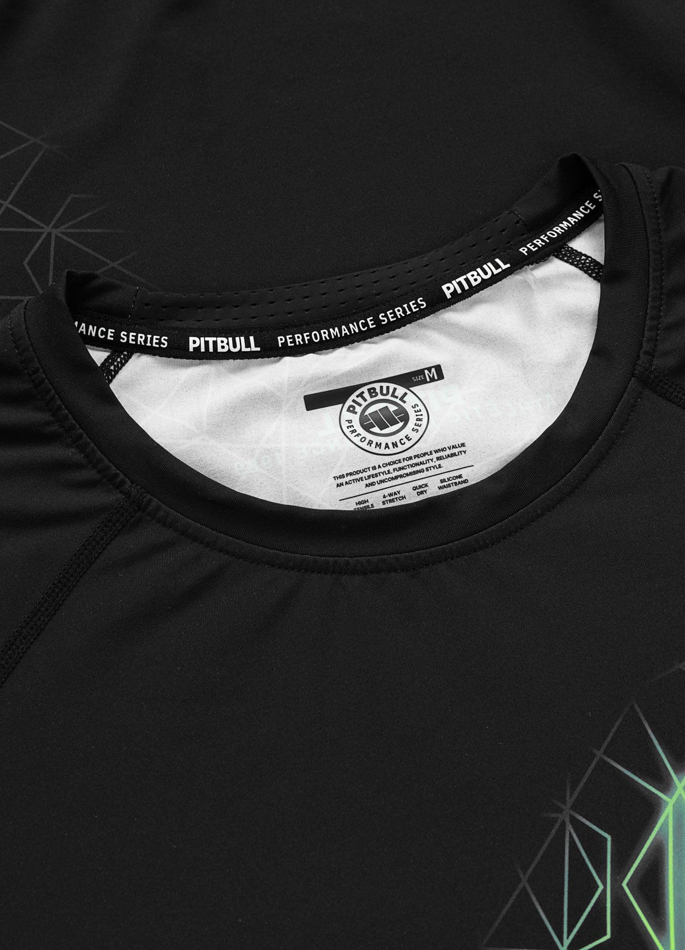 PITBULL - T-Shirt Rashguard Homme Manches Longues Ray, T Shirt Sport | Rash Guard Séchage Rapide, Tshirt Fonctionnel Élastique, Rafraichissant Chemise, Sport Chemise, Longsleeve