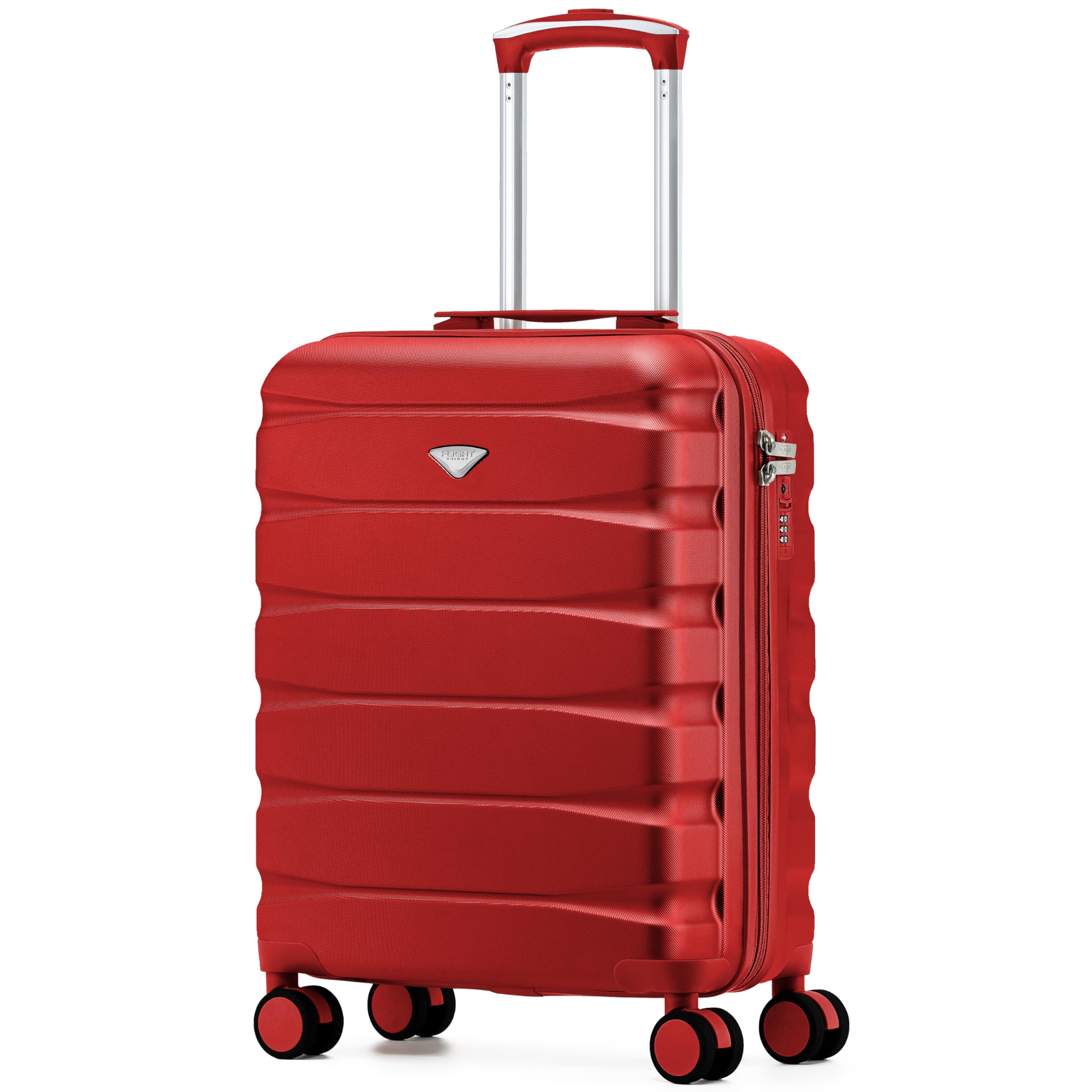 Flight Knight Underseat Cabin Suitcase 45x36x20cm | Free Hand Luggage for EasyJet & Wizz Air | Lightweight ABS Hard Shell with 8 Silent-Glide Spinner Wheels | Max Space Travel Bag — view 306
