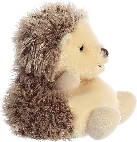 Miniatura 6 de Aurora Adorable Palm Pals Hedgie Hedgehog Animal de peluche, diversión de bolsillo, juego sobre la marcha, marrón, 5 pulgadas