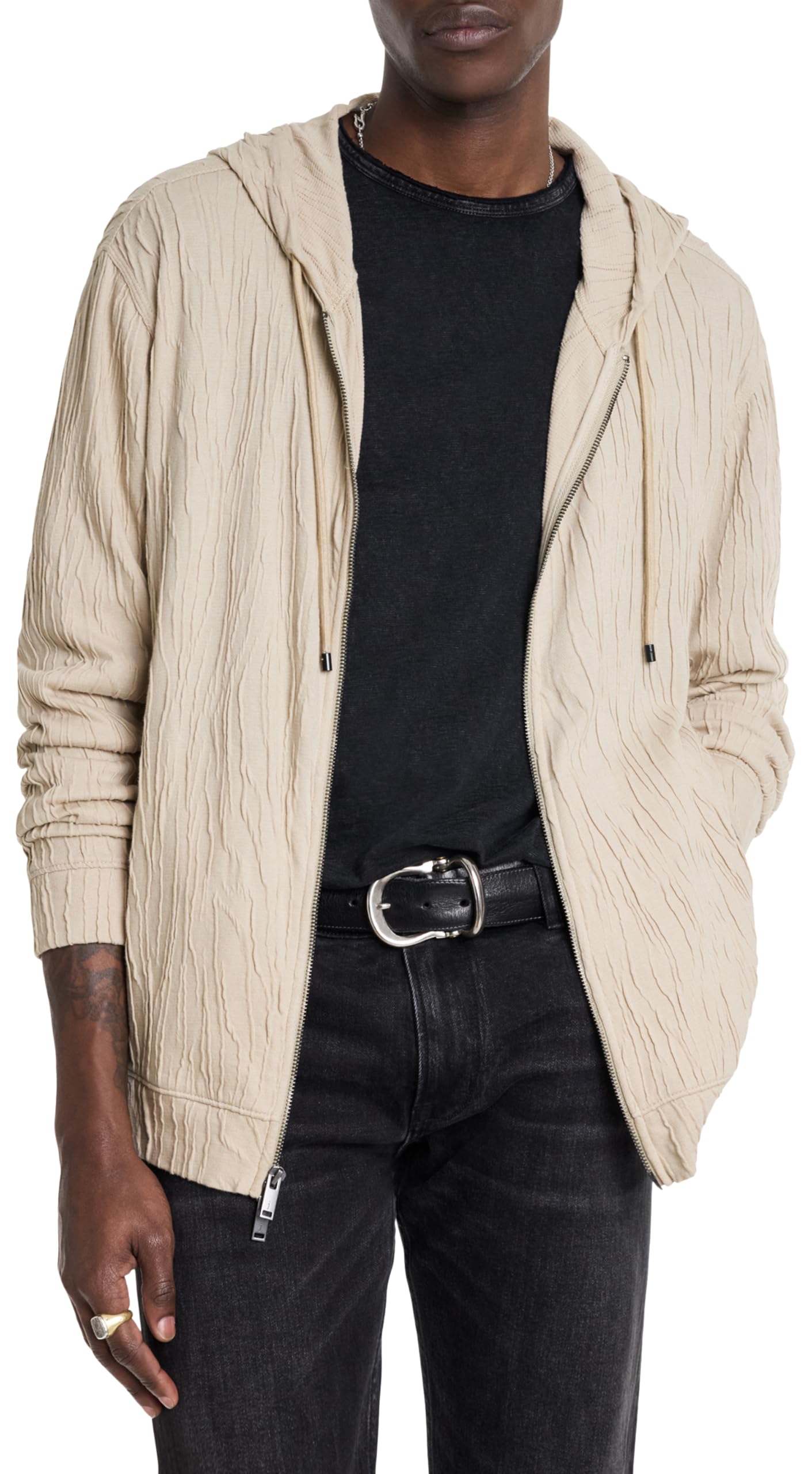 John VarvatosMen's Ihsan Zip Hoodie