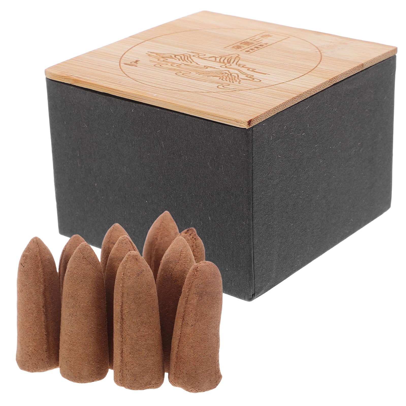 Conos de Incienso de Reflujo Natural de Sándalo Extendidos, Granos Aromáticos para Purificación, Humo Cascada, Meditación y Relajación en Hogar y Oficina, Paquete de 20 Unidades