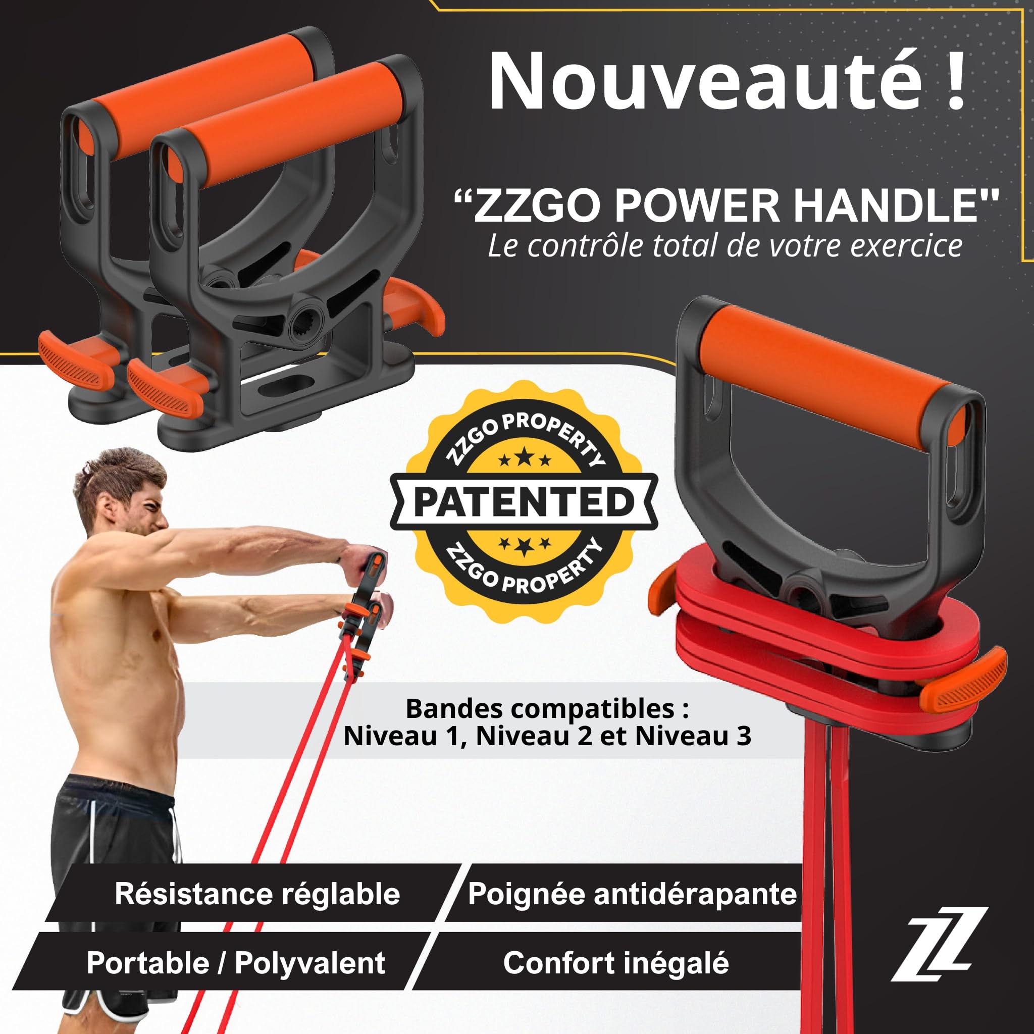 Bandes de Résistance Individuelles et Kit d'Élastiques 3 ou 5 pcs | Latex Naturel Haute Densité | Entraînement, Extension et Force | Yoga, Pilates, Crossfit, Musculation, Callisthénie
