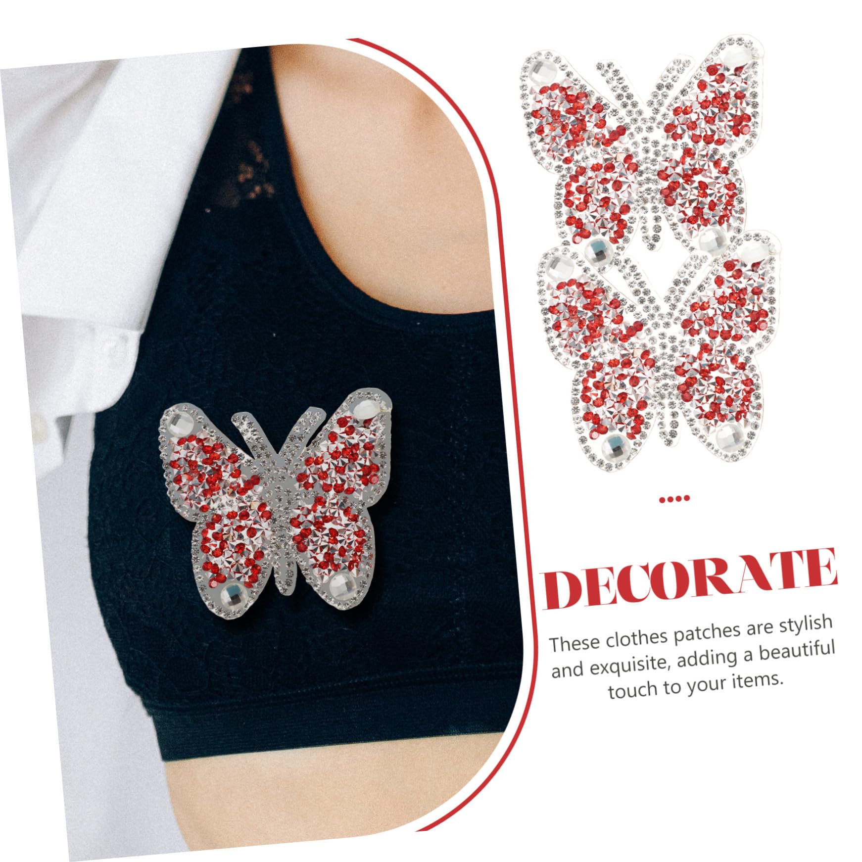 TEHAUX 30piezas Parches Decorativos Bordados Respaldo Adhesivo Para Ropa Parches De Costura Multiusos Para y Reparación De Prendas