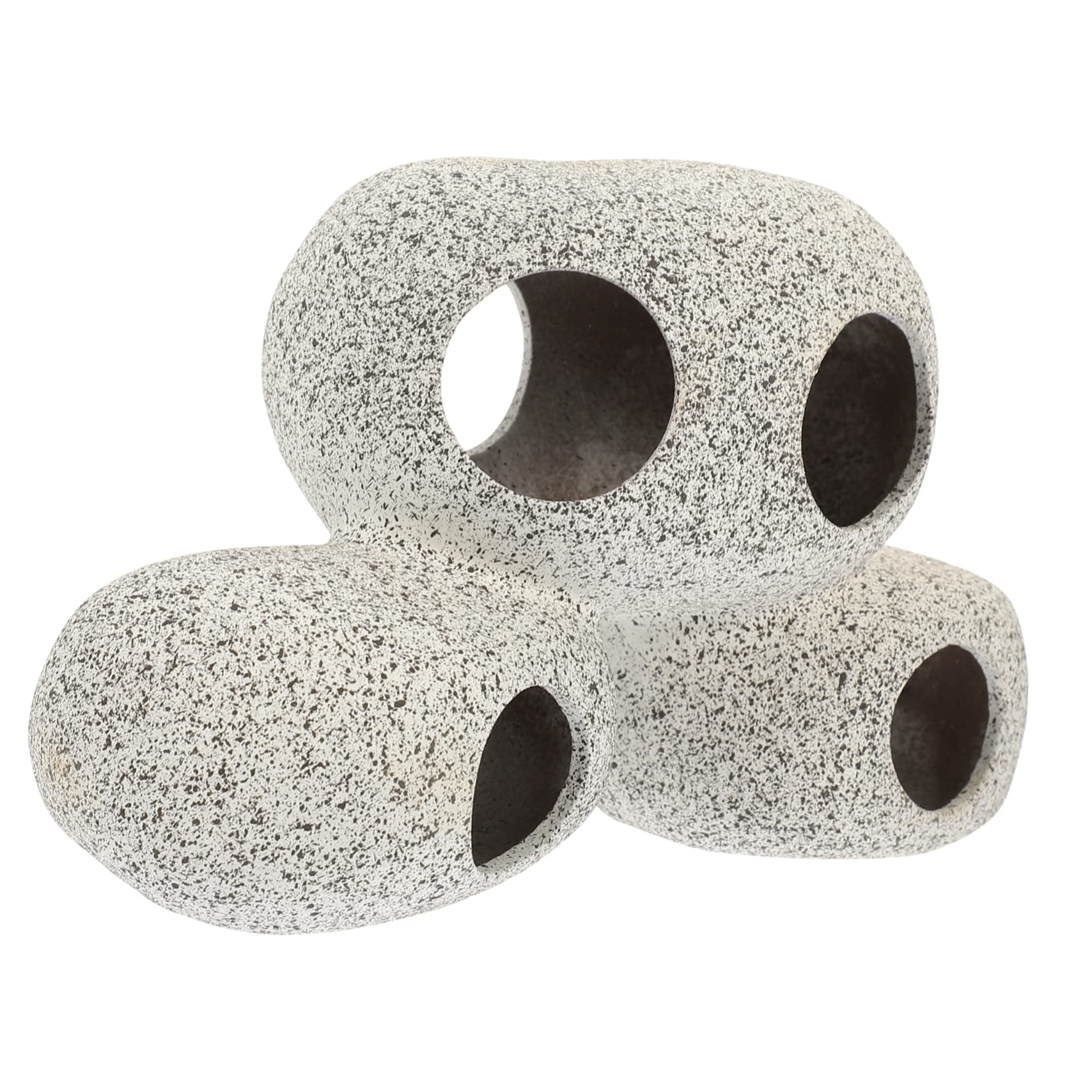 Yardwe Cueva para Peces De Cerámica De Artesanía Fina De 4 Piezas para Decoración De Acuario Segura Y Resistente