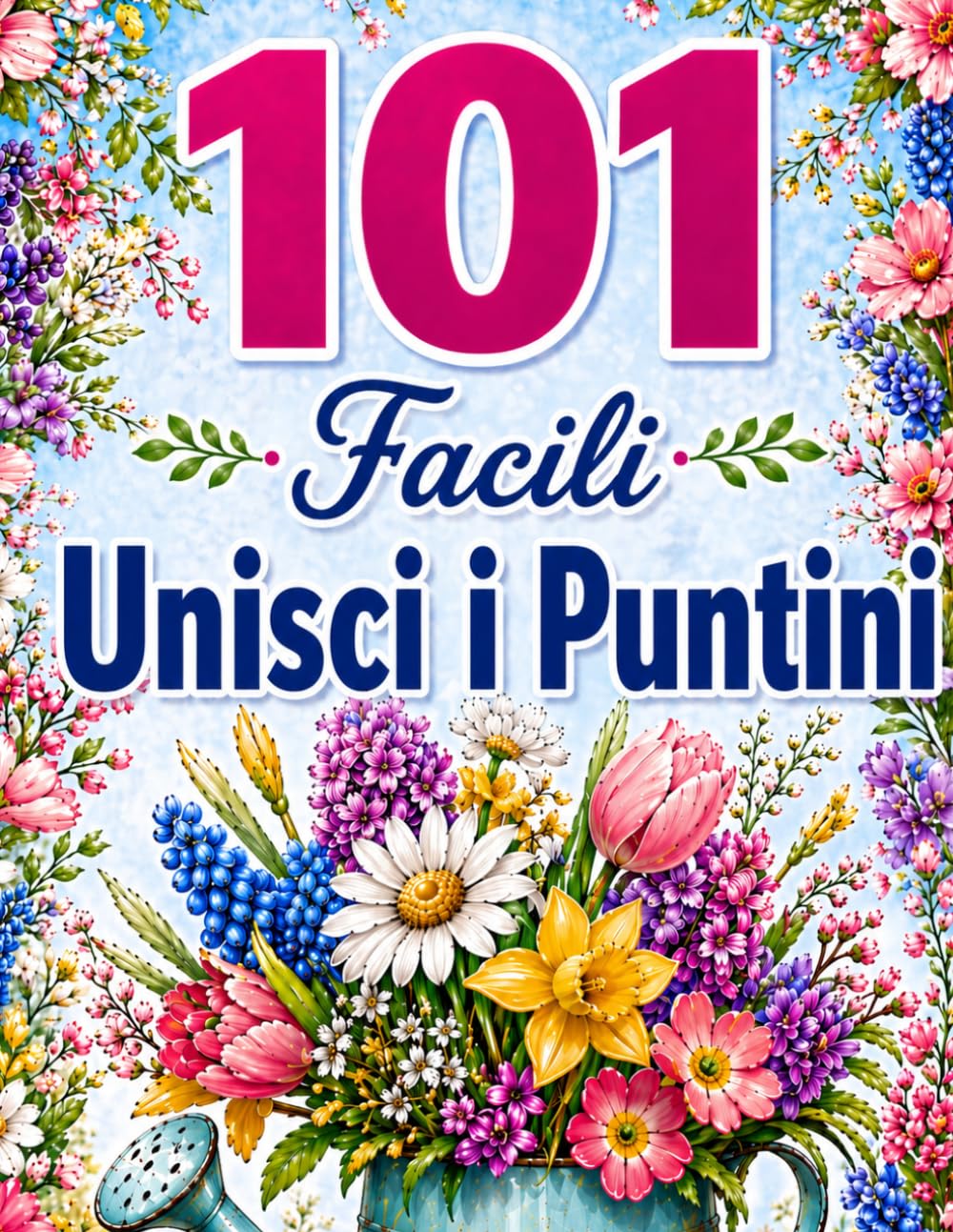 101 Facili Unisci i Puntini: Grandi Puzzle Punto a Punto per Adulti e Anziani