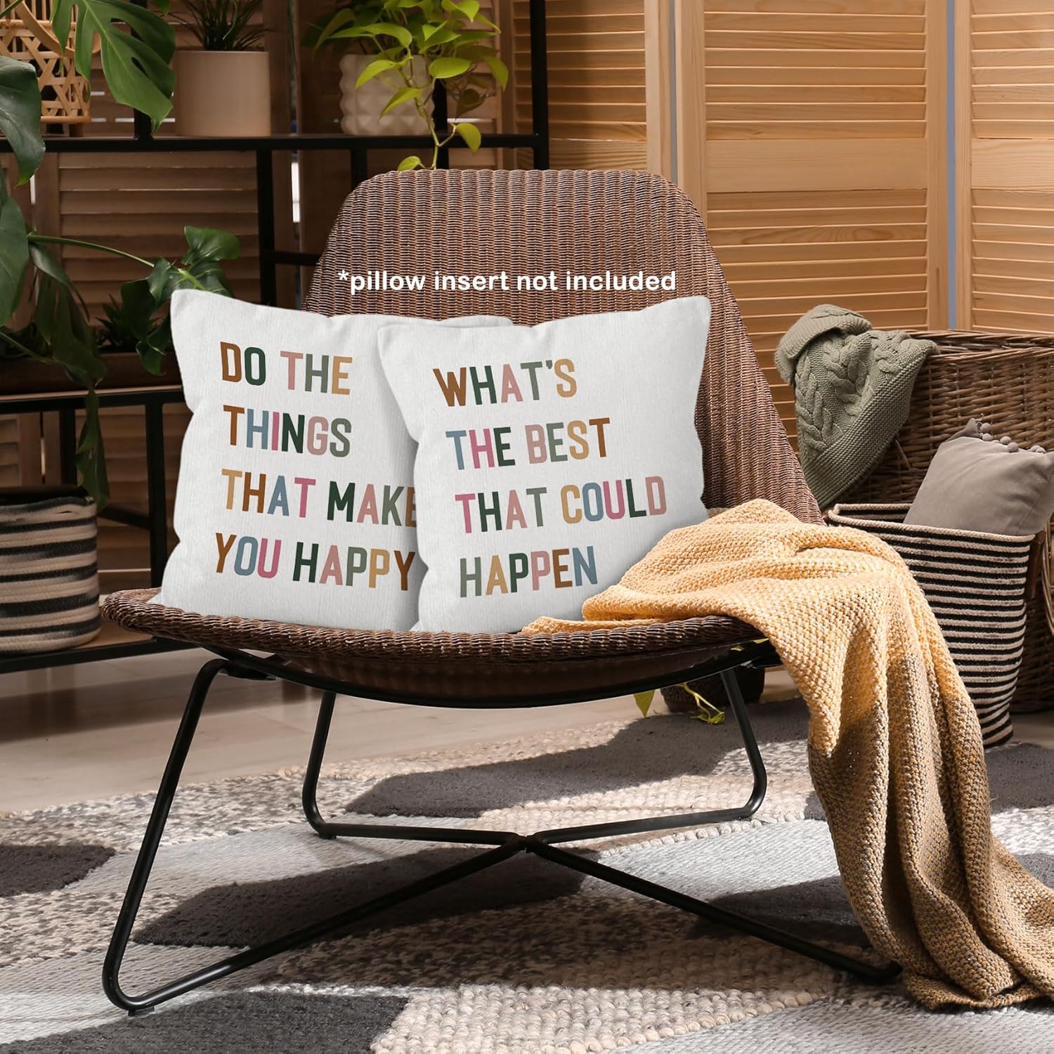 Inspirational Motivational Throw Pillow Covers 18x18 Set of 2, Preppy Decor Pillow Cases Gifts for Classroom Playroom Teens Dorm Kids Room Bedroom Nursery, Positive Pillowcases for Couch Bed - Image 3