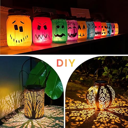 Miniatura 5 de ELUTENG Paquete de 4 piezas superiores de repuesto de luz solar (tamaño superior de 3.15 pulgadas, tamaño inferior de 2.76 pulgadas), tapas de luz