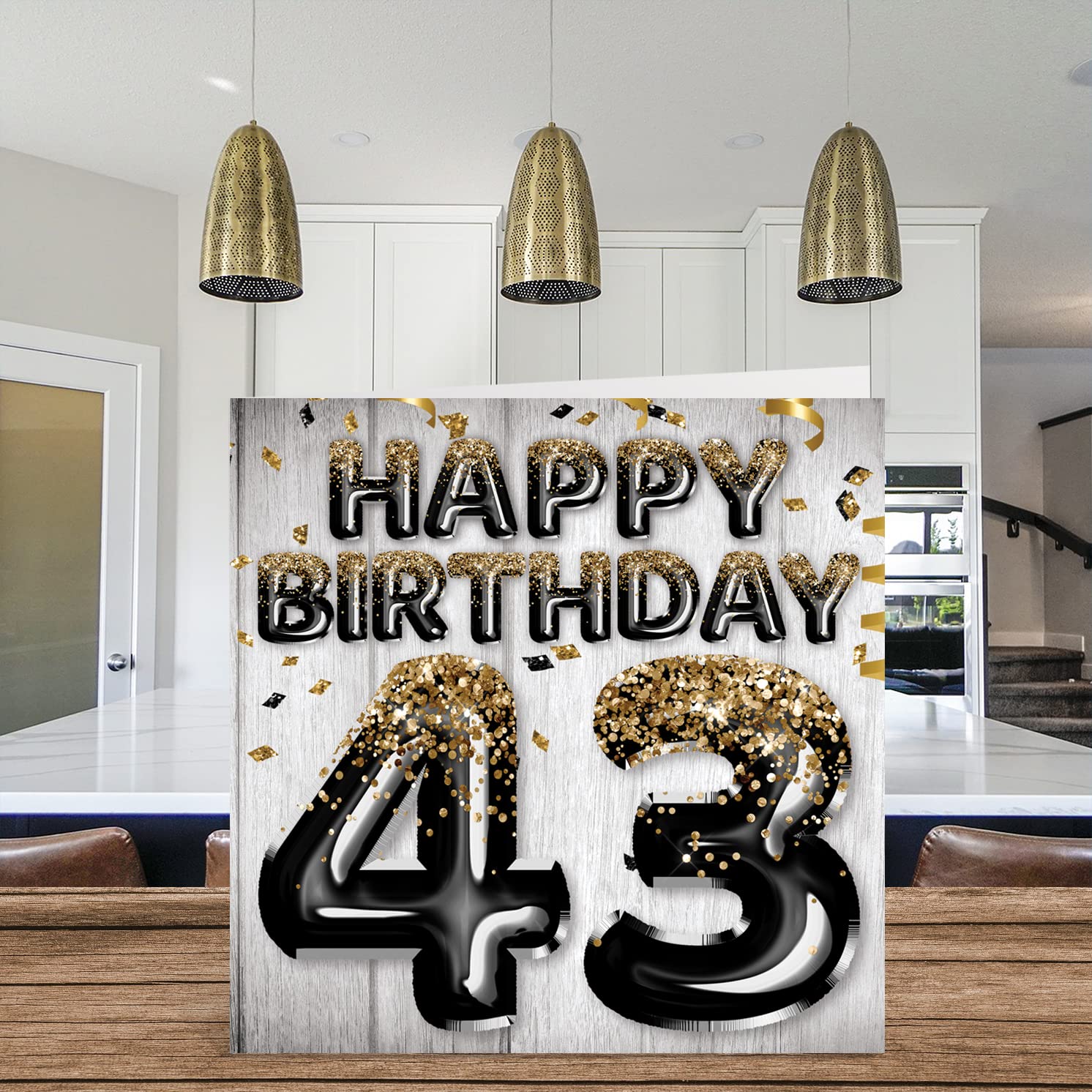 Carte D'Anniversaire De 67 Ans Pour Homme  Ballons Noirs Et Dorés À Paillettes  Cartes D