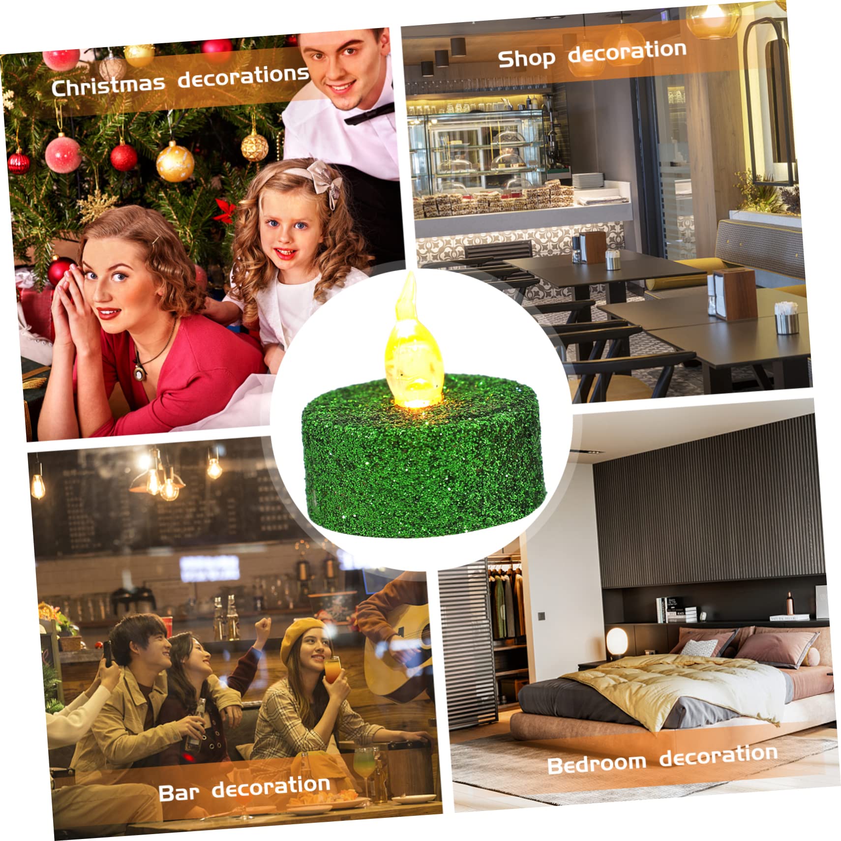 VICASKY 36 Pezzi Candele LED Tealight Fiamma Effetto Lampade Elettroniche per Decorazioni Matrimonio Feste e Illuminazione e Duratura