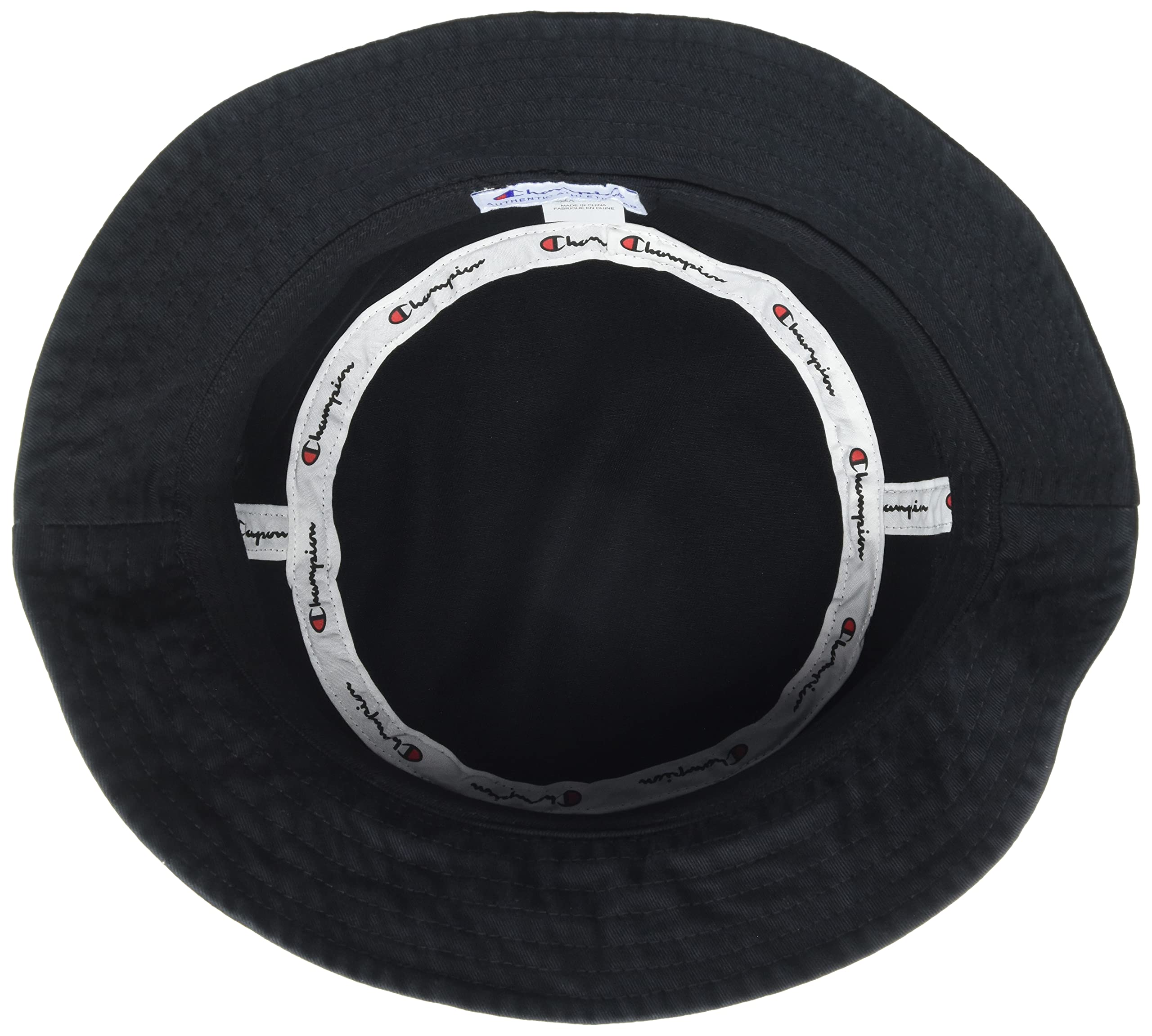Champion Men's Garment Washed Dome Bucket Hat, Black-586283, Small/Medium