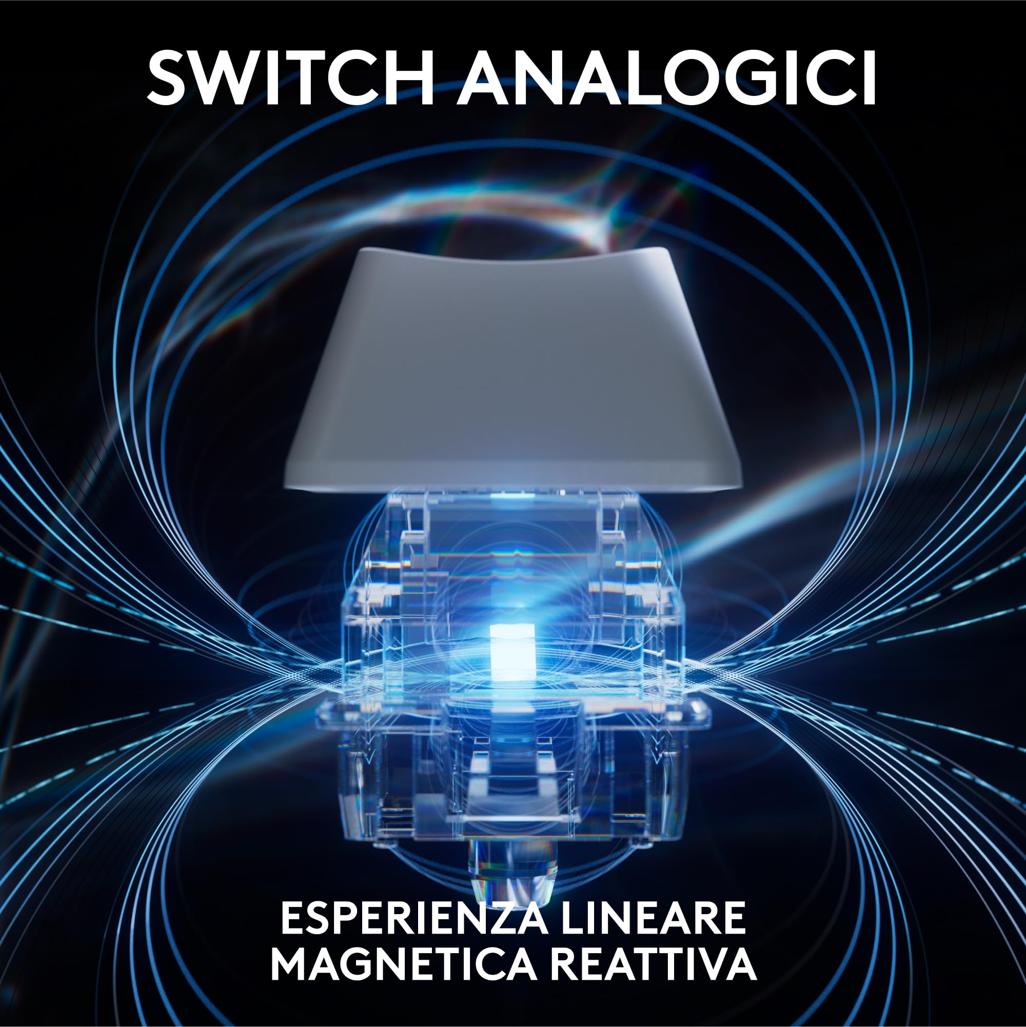 Logitech G PRO X TKL RAPID, tastiera gaming senza tastierino numerico con interruttori analogici magnetici, modalità di attivazione rapida, azionamento e RGB personalizzabile, US INT'L QWERTY - Bianco