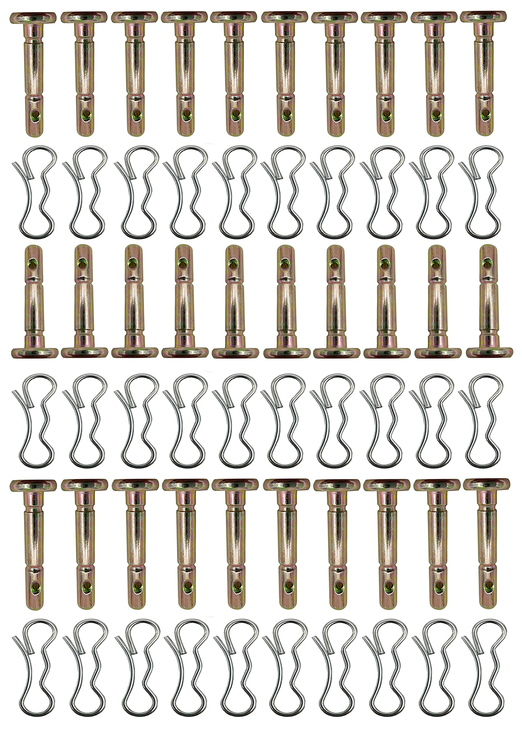 30 pcs 738-04124A and 714-04040 Shear Pins and Cotter Pins for Cub Cadet MTD Troy Bilt Snowblowers