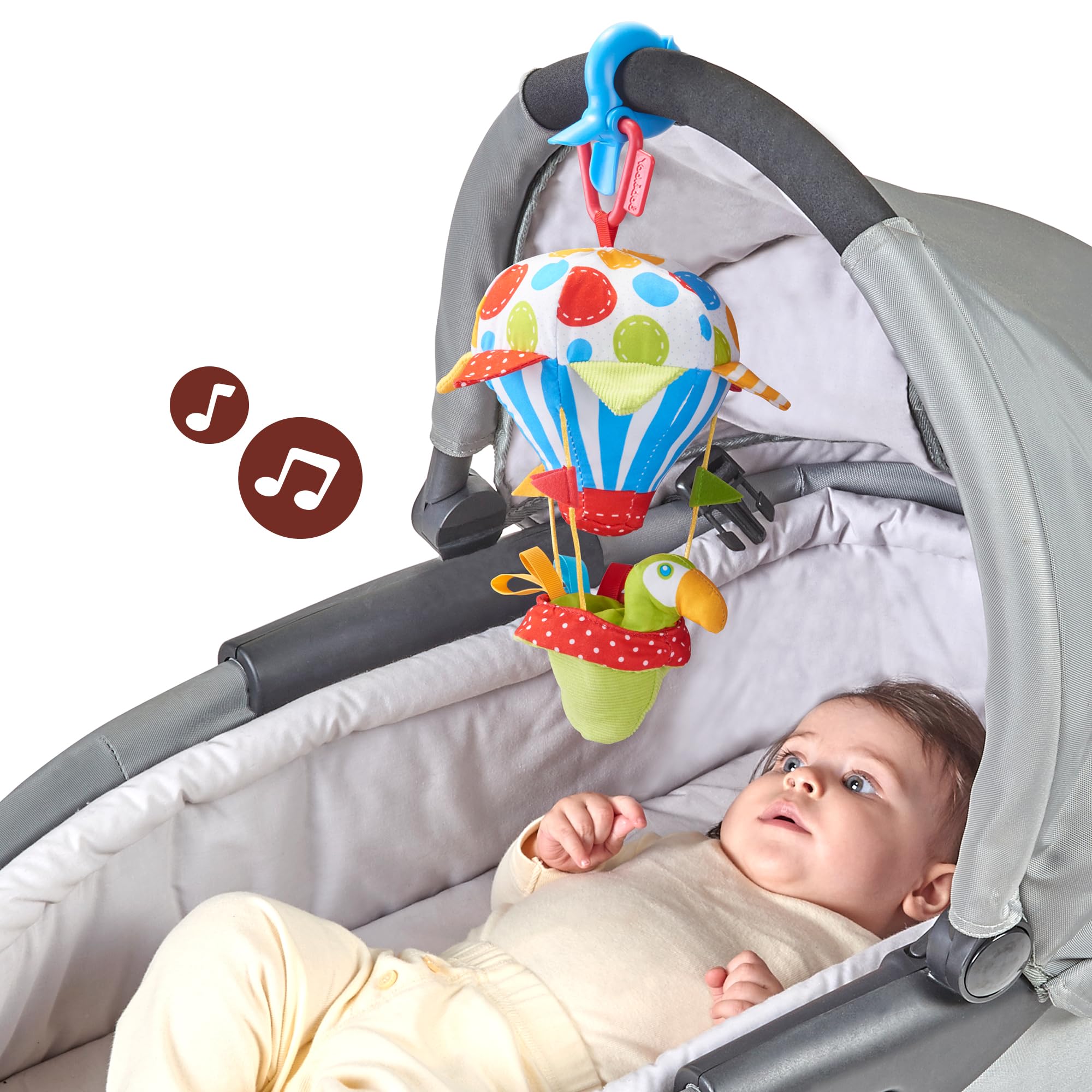 Yookidoo Tap 'N' Play Balloon Stroller Activity Toy, Musical Early Development Toy - Image 2