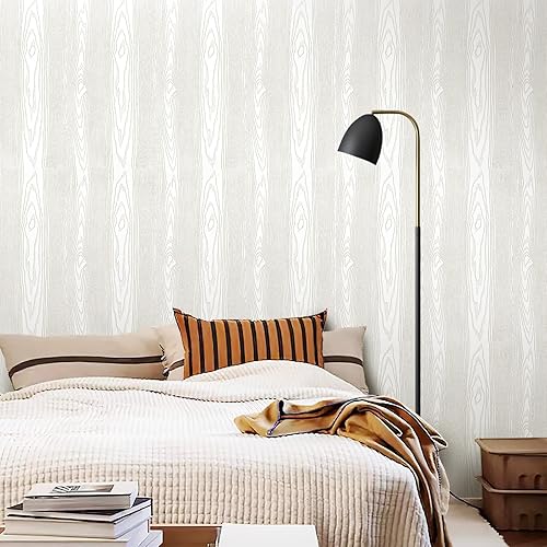 Miniatura 39 de Yun-aeon Natural Wood-Dark Grey Wood Contact Paper Peel and Stick Wallpaper 17.3"x 80"Self Adhesive Removable Vintage Faux Wood Wall Paper Plank