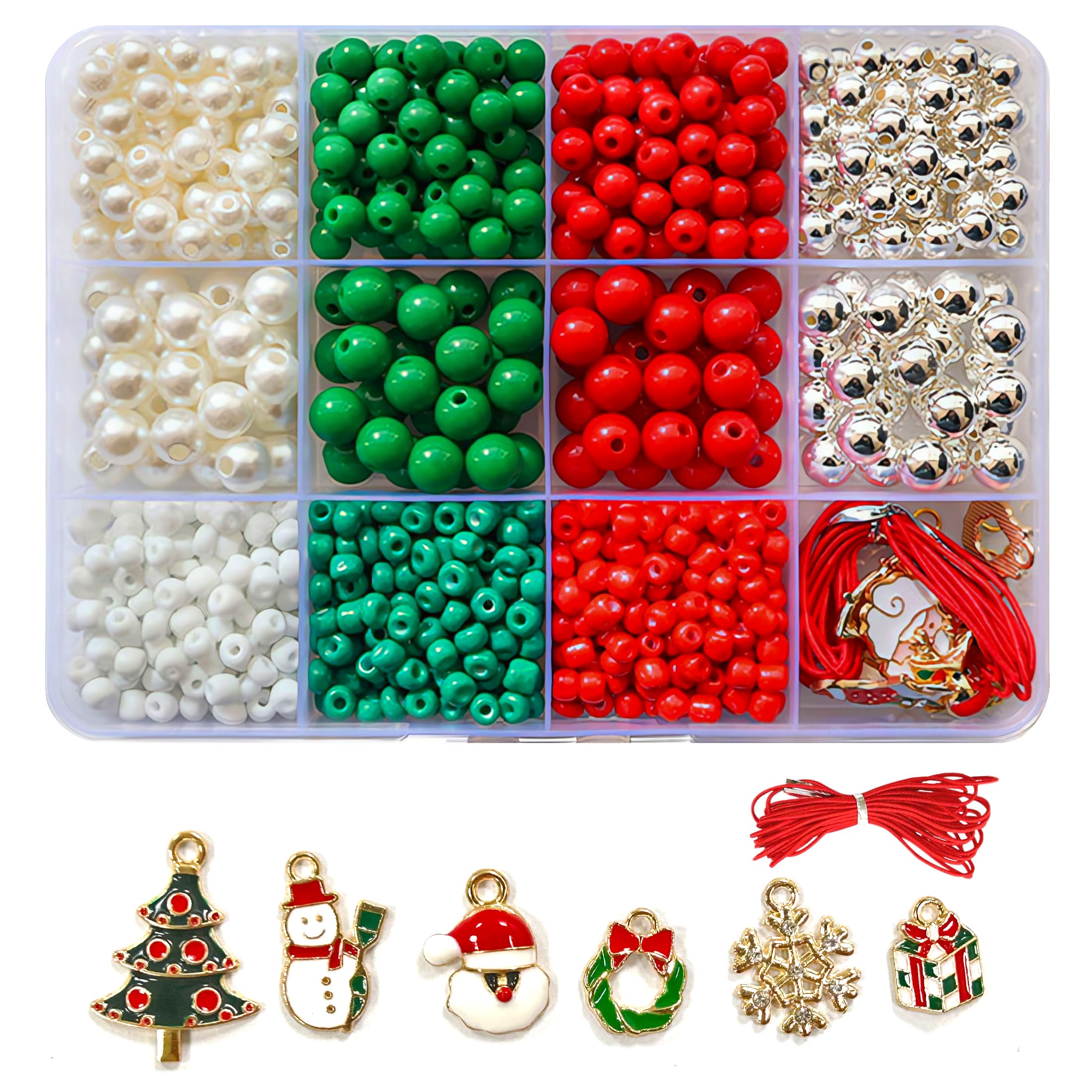 Pearl Beads for Jewelry Making Colorful 6mm Round Pearl for Bracelets Making Kit Small Pearls Filler for DIY Assorted Cute ABS Imitation Bracelets Jewelry Making