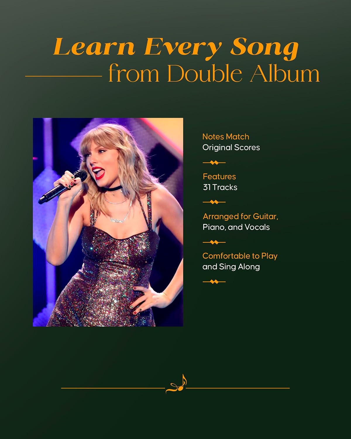 Taylor Swift: The Tortured Poets Department - The Anthology Songbook | Piano//Vocal/Guitar Sheet Music Book with 31 Songs from the Double Album | For Beginners Students Teachers and Advanced Musicians