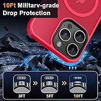 Vista 730 de MOCCA - Funda magnética resistente para iPhone XR de 6.1 pulgadas, compatible con MagSafe, funda con protección contra caídas de grado militar