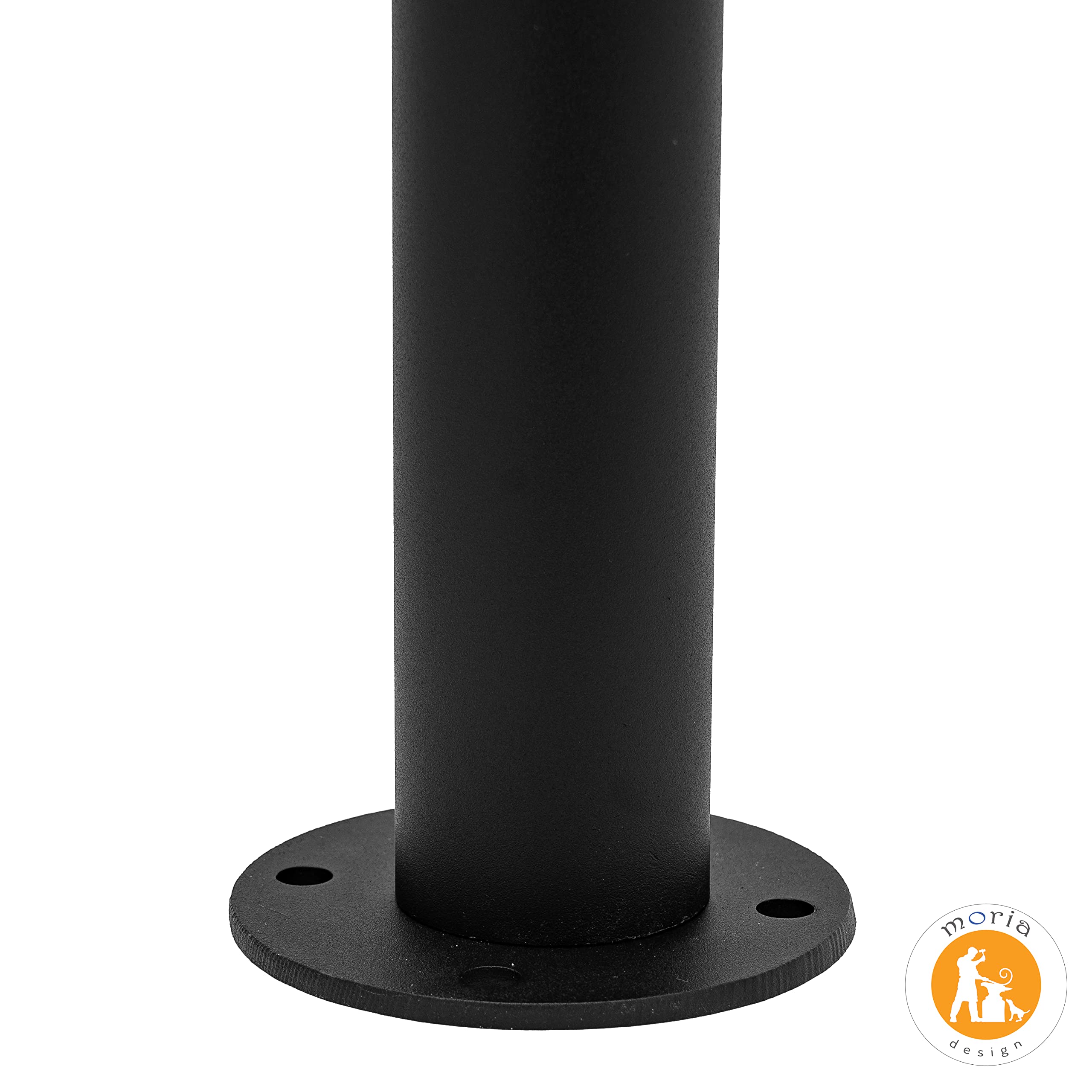 MORIA DESIGN Fietsstandaard Grond - 80 x 60 cm Grondparker voor 2 fietsen - stabiele fietsstandaard voor mountainbike MTB en e-bike - Fietsaanleunbeugel gegalvaniseerd gepoedercoat