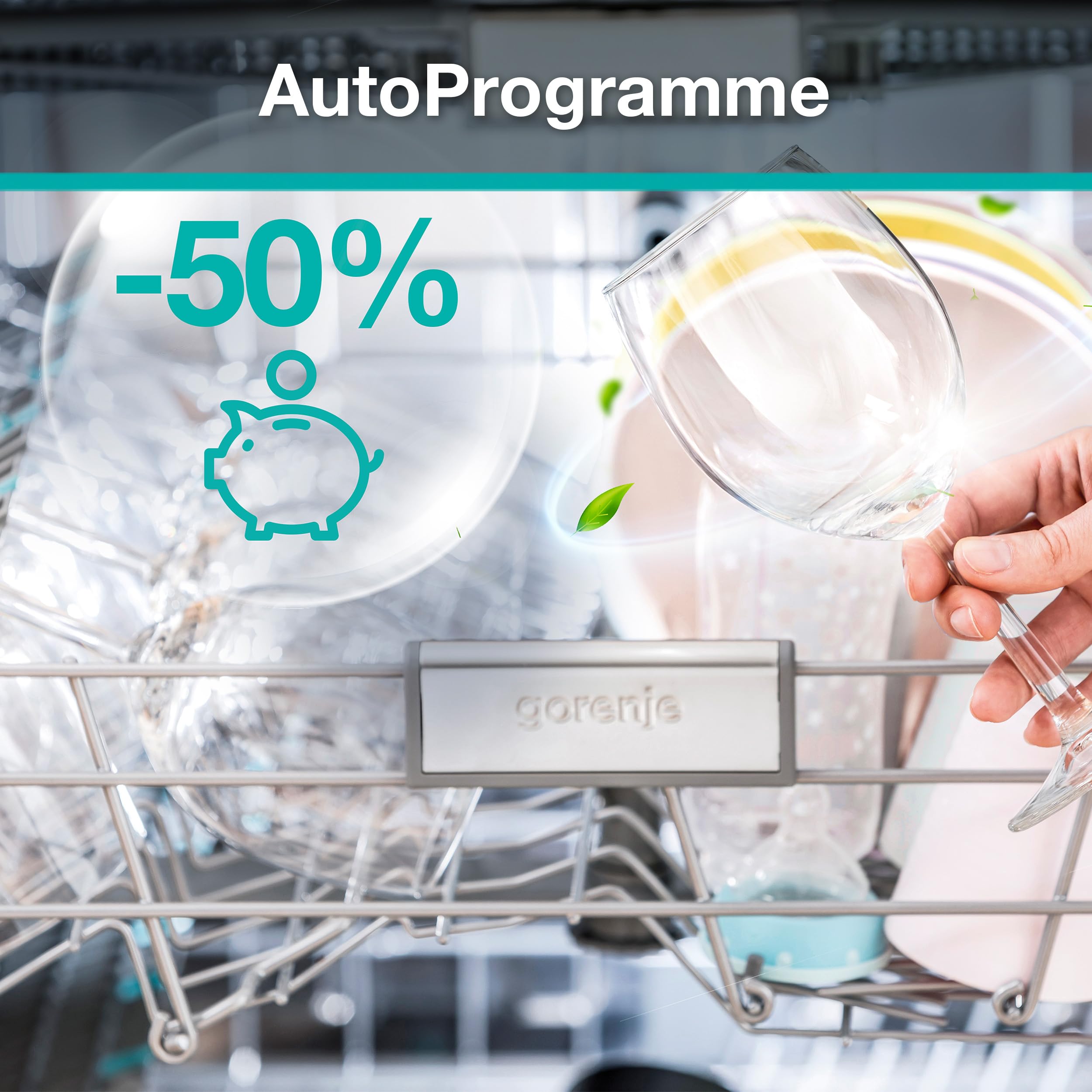 Gorenje GI643D91X Geschirrspüler/Einbaugerät/Integrierbar/60 breite/16 Maßgedecke/6 Programme/15 min SpeedWash/Intensivprogramm/ECO-Programm/Hygieneprogramm/EEK: D/Einbaumaße (HxBxT): 82 x 60 x 57,5cm