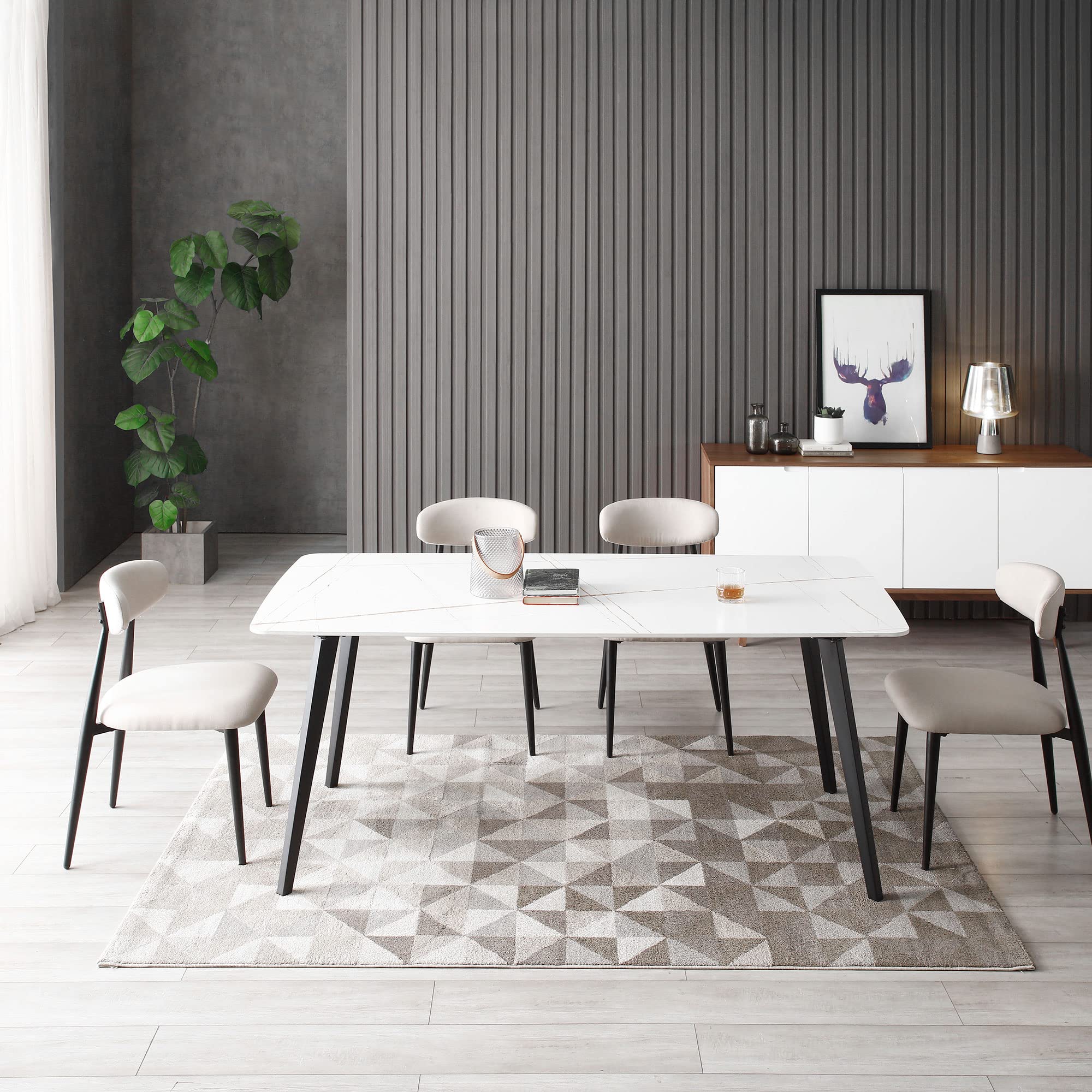 Amazon.com - SCANORDIC 70 Inch Dining Table,Kitchen Dining Table