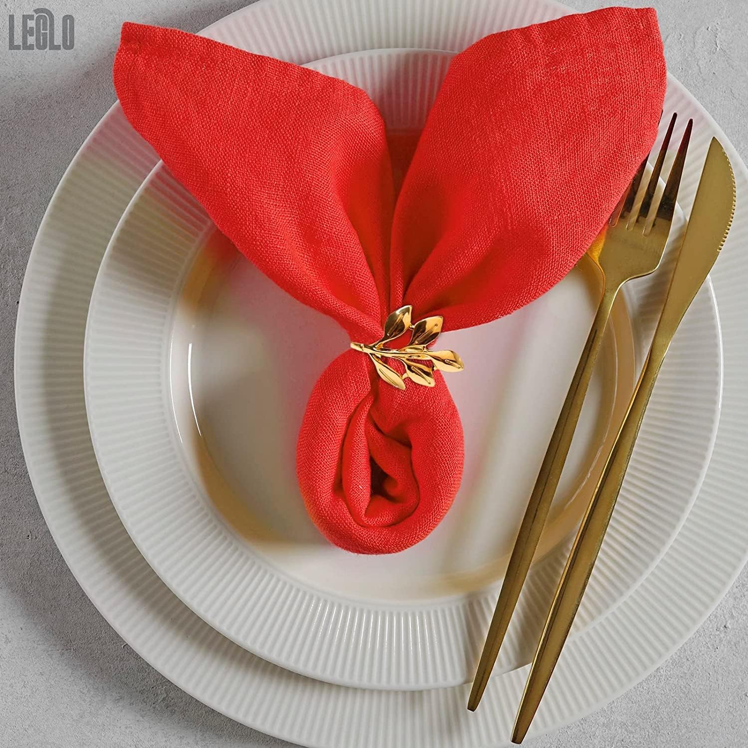 20Pcs Gold Napkin Rings Set - Leaf Napkin Rings for Wedding Decorations Napkins Rings Fiesta Dinner Napkins Gold Fall Napkin Rings - Metal Napkin Holders for Cloth Napkins Autumn Easter Napkin Rings : Home & Kitchen