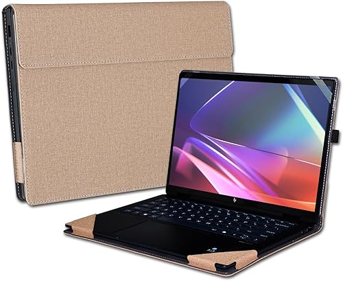 Funda para portátil HP Envy x360 2 en 1 14-FA 14z-FA y 14-fc 14t-fc y para HP Spectre x360 14-EU 14t-EU, funda protectora de piel sintética con