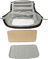 Vista 7 de HECASA Tapa blanda convertible compatible con BMW Serie 3 1994-1999 E36 318i 323i 325i 328i M3 Cabrio Negro + Marrón Techo de tela de vela