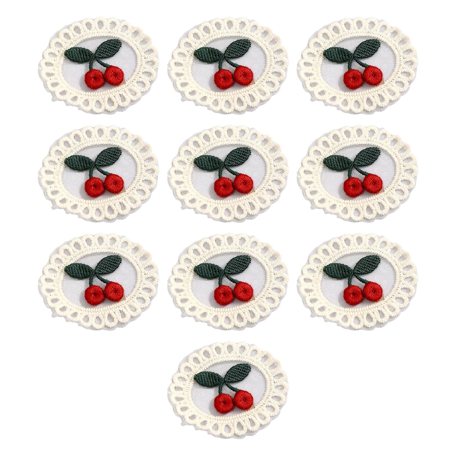 yanwuwa Creative Embroidery Appliques Decorative Fabric Patches Delicate Appliques for Customizing Clothes Bags Textile Small Organza Patches