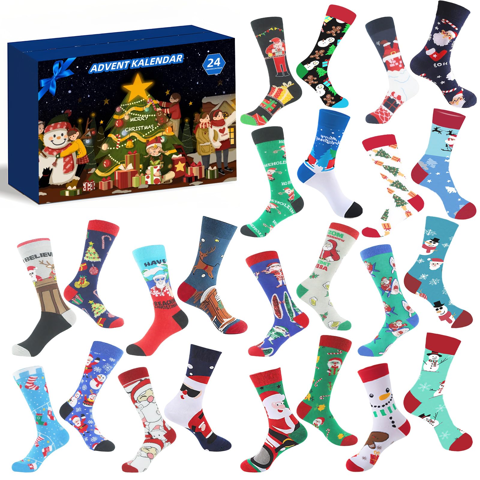 Frauen Socken Damen Weihnachtssocken Weiblich