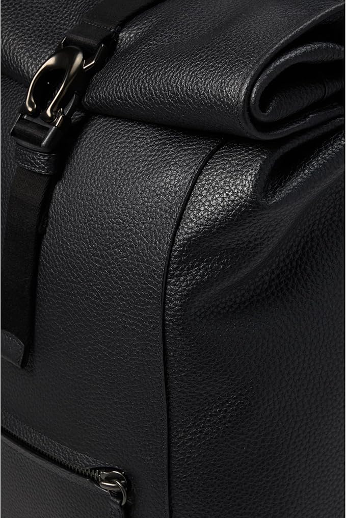 現行完売✨コーチ ベック ロールトップ リュック バックパック レザー 大容量 COACH コーチ Beck Roll Top Backpack in Pebble レザー メンズ