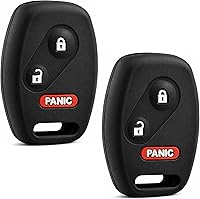 Vista 13 de No se requiere corte - Carcasa y almohadilla para control remoto de entrada sin llave de 2 llaveros compatible con Honda Accord / Civic / CR-V/ Fit