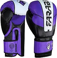 Vista 3 de Farabi Guantes de boxeo Pro Fighter Sparring Gym Bag Punching Focus Pad Mitts