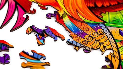 Miniatura 5 de Rompecabezas de madera para adultos y niños - Yorkie, rompecabezas de fantasía en forma de animal, 172 piezas con forma única, tamaño King (18.1 x