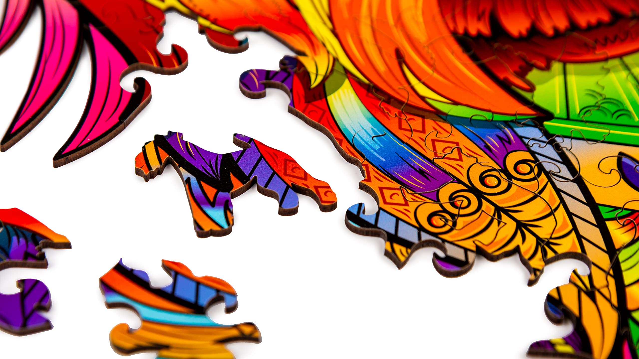 WOODVIO - Puzzle in legno per adulti e bambini - Yorkie, puzzle fantastico a forma di animale, 172 pezzi unici, dimensione Re (46 x 31 cm)