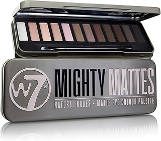 W7 Mighty Mattes Eyeshadow - 12 Matte Nude Colours – Flawless & Natural ...