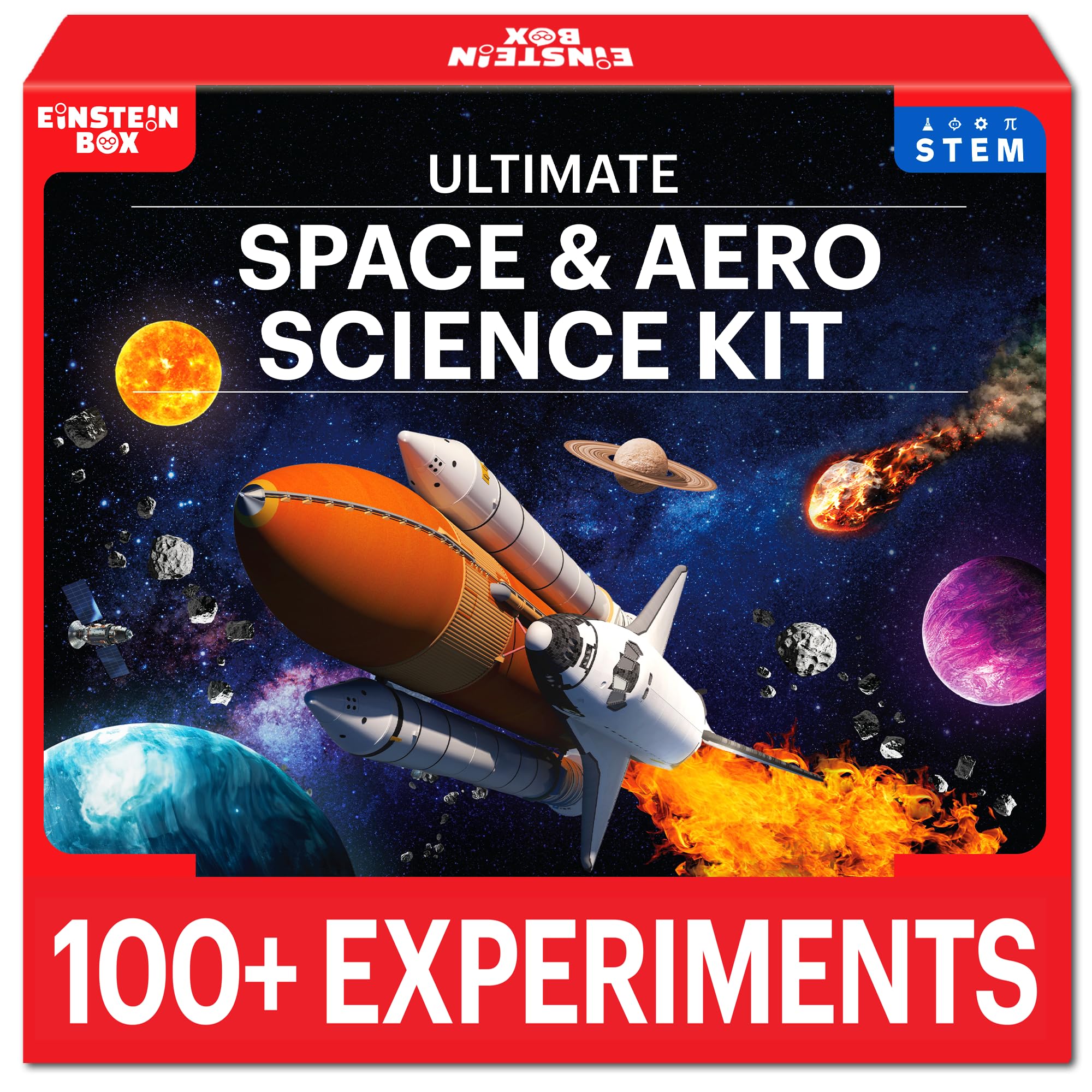 Einstein Box Space Science Experiment Kit for Boys & Girls Ages 8-14 | Educational Toys & Kids Gifts | STEM Toys for 8-14 Year Olds | Science Project Kit